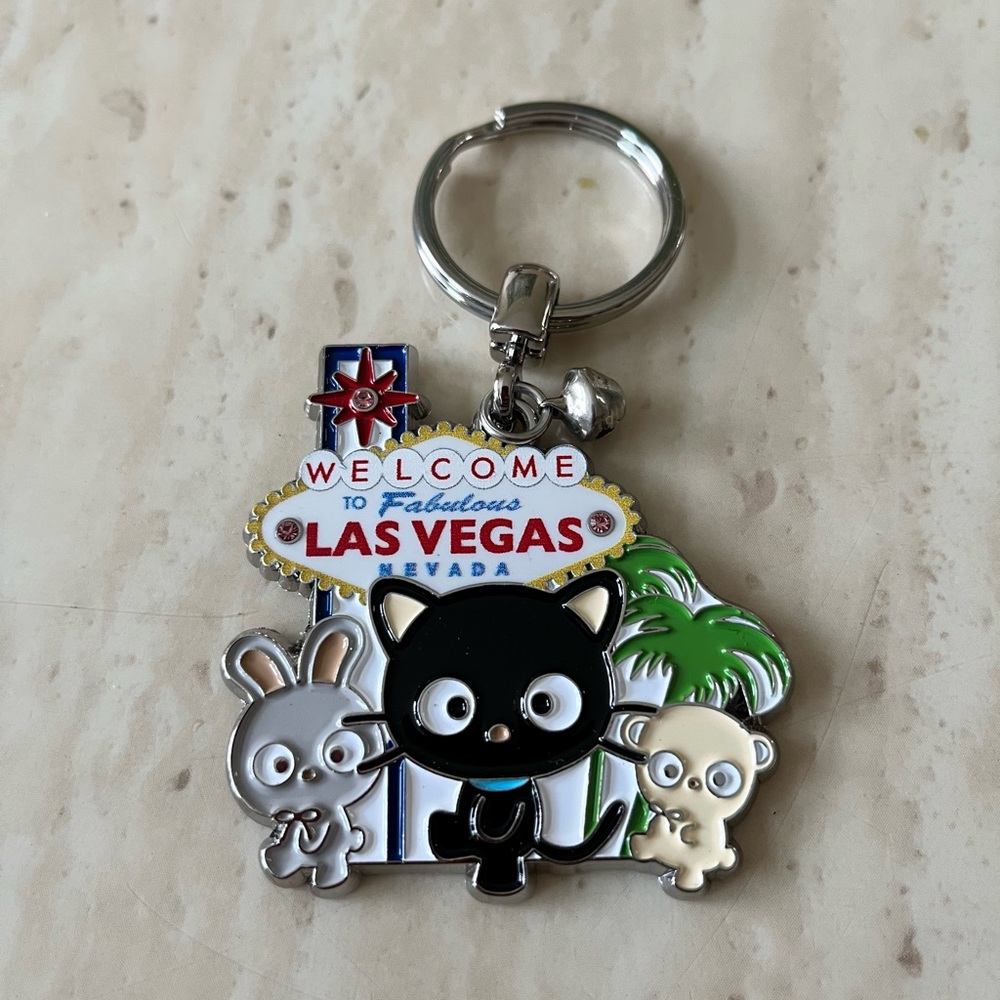 Hello Kitty Chococat  Las Vegas Exclusive Keychain Limited
